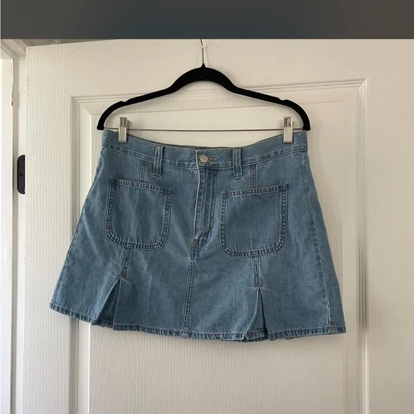 Madewell Light Blue Denim Mini Skirt NWT - Picture 4 of 8